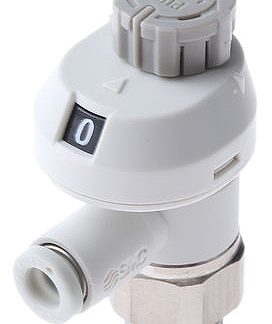 Regolatore di velocità SMC serie AS2211FS, ingresso R 1/8 Maschio, uscita tubo 6mm