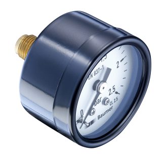 Manometro Bourdon, 0bar → 4bar max, Ø est. 40mm