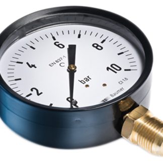 Manometro Bourdon, 0bar → 4bar max, G 1/4, Ø est. 63mm