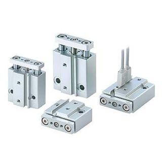 Cilindro guidato SMC serie MGJ, corsa 5mm, foro da 6mm, Doppio effetto, 0,7 MPa max