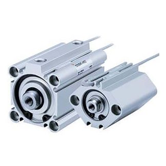 Cilindro pneumatico compatto SMC CQ2, Doppio effetto, foro da 16mm, corsa 25mm, 1 MPa max