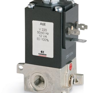 Elettrovalvole per pneumatica Camozzi, G 1/8, funzione 3/2, azionamento Solenoide/Molla, 24V cc