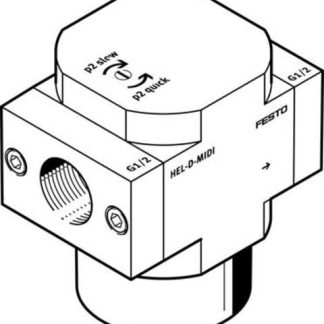 Valvola pneumatica a controllo manuale Festo, 2/2 Closed, Monostable, G 1/2