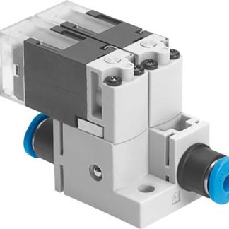 Elettrovalvola pneumatica di controllo pilotata Festo, funzione 2x2/2 Closed, Monostable, azionamento Elettrico