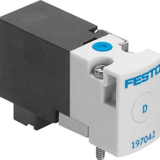 Elettrovalvola pneumatica di controllo pilotata Festo, funzione 3/2 Open, Monostable, azionamento Elettrico