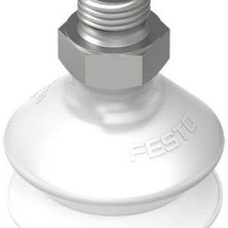 Ventosa Festo VASB-30-1/8-SI-B, piastra a Soffietto, Ø 30mm, forza di tenuta 25N, filettatura 1/8 poll., Silicone