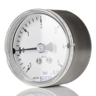 Manometro WIKA, -1bar → 1.5bar max, G 1/4, Ø est. 40mm