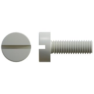 Vite metrica cilindrica RS PRO M6, in Nylon, 40.0mm