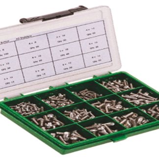 Kit viti e bulloni in Acciaio inox Liscio RS PRO, guida a Esagono incassato, 431 pezzi, filettatura 12 → 50mm,