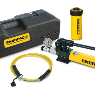 Cilindro idraulico ad altezza ridotta Enerpac, capacità 10t, corsa 11mm, altezza chiuso 43mm, 700bar max