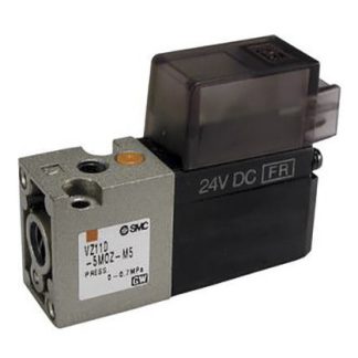 Elettrovalvole per pneumatica SMC, Metrico M5, funzione 3/2, azionamento Molla/Solenoide, 24V cc