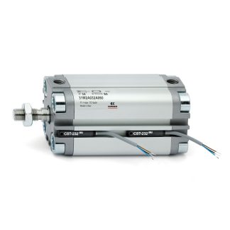 Cilindro pneumatico compatto Camozzi 31 31M2A063A015, Doppio effetto, foro da 63mm, corsa 15mm