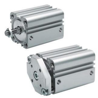 Cilindro pneumatico compatto EMERSON – AVENTICS KPZ 0822391001, Doppio effetto, foro da 20mm, corsa 10mm, M5, 10 bar max