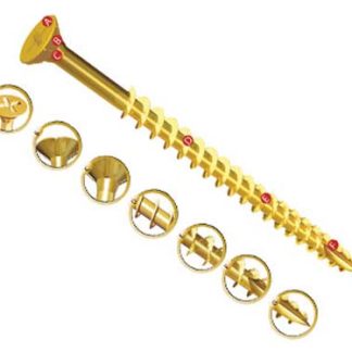 Vite per legno in Acciaio passivato giallo, zincato UNIFIX VORTEX ZZV60232CE 60mm, filettatura 4mm, guida Pozidriv