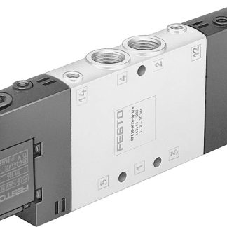 Valvola pilota con solenoide Festo, G 1/4, funzione 5/2, azionamento Elettrico, 24V cc