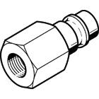 Giunto ad attacco rapido Festo serie KS3, Filettato G 1/4 Maschio, in Ottone, 12bar max