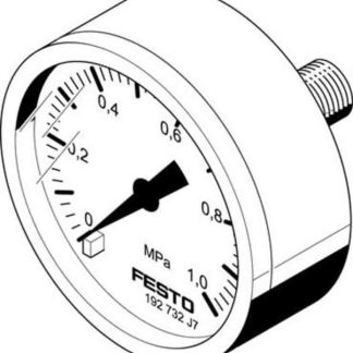 Manometro Festo, 0bar → 10bar max, Ø est. 40mm