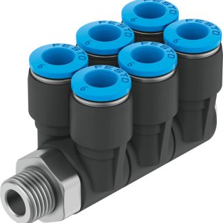 Raccordo pneumatico Festo, serie QSLV6-3/8-10