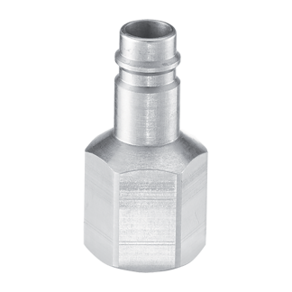 Connettore maschio per attacco rapido pneumatico PREVOST serie ERP 11, Filettato G 1/4 Femmina, in Acciaio trattato,