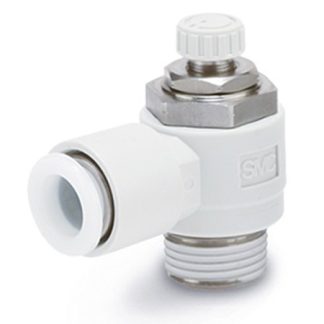 Regolatore di velocità SMC serie AS, ingresso M3, ingresso tubo 2mm, uscita tubo 2mm