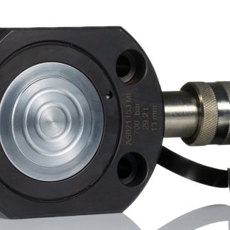 Cilindro idraulico ad altezza ridotta RS PRO, capacità 30t, corsa 13mm, altezza chiuso 59mm, 700bar max