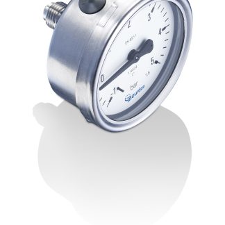 Manometro Bourdon, 0bar → 25bar max, G 1/4, Ø est. 63mm