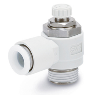 Regolatore di velocità SMC serie AS, ingresso G 1/2, uscita tubo 10mm