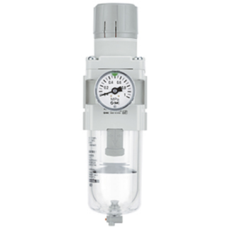 Filtro regolatore SMC AW-A, attacco G 1/4, filtrazione 5μm, 0,5 → 7 bar max