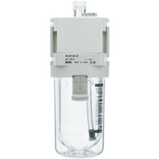 Lubrificatore pneumatico SMC AL30-F03-D, attacco G 3/8, portata max 6000L/min, portata tipica 40L/min, pressione max 10