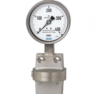 Manometro differenziale WIKA, 0bar → 2.5bar max, G 1/4, Ø est. 100mm