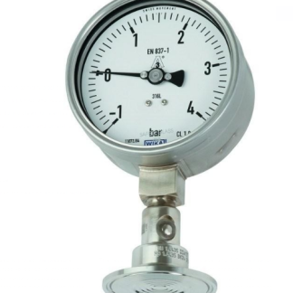 Manometro WIKA, 0bar → 25bar max, DN 38.1, Ø est. 100mm