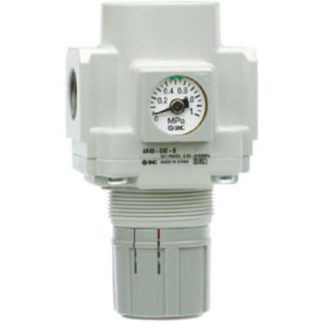 Regolatore pneumatico SMC serie AR, attacco G 1/4, G 3/8, 0.05MPa → 1MPa