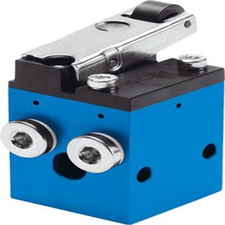 Valvola meccanica Festo, 4/2 Way Valve, Monostable, con Leva a rotella, G 1/8