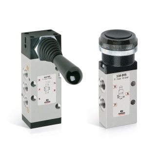 Valvola pneumatica a controllo manuale Camozzi, 5/2 Way, con Manopola, G 1/8