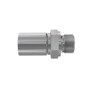 Raccordo tubo a compressione dritto idraulico Parker, connettore A: Tubo flessibile da 1/2 poll., B: A pressione 1/2