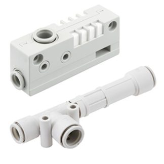 Eiettore per il vuoto SMC ZH18DSA-10-12-12, Ø ugello 1.8mm, pressione vuoto max 48kPa, aspirazione max 65L/min