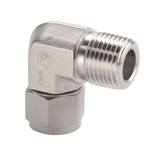 Raccordo tubo a compressione a gomito idraulico Parker, connettore A: BSP 1/4