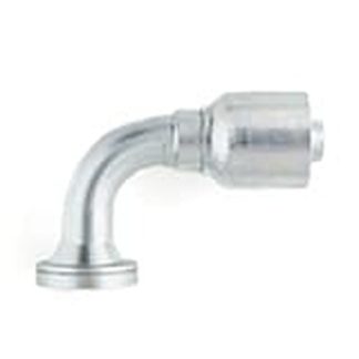 Raccordo tubo flessibile crimpato Parker, connettore A: Tubo flessibile da 1 poll., B: 1 in Flangia, in Acciaio