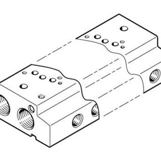 Manifold Festo VABM-C7-12W-G18-6, 6 stazioni, filettatura G 1/8, Lega di alluminio
