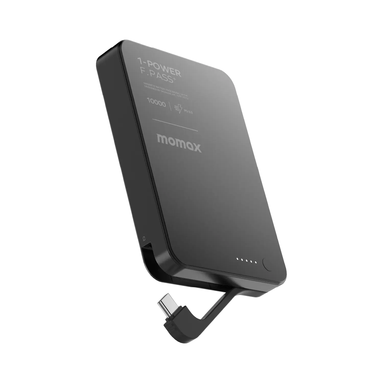 1-Power F.Pass⁺ 10000mAh Magnetic Battery Pack with Built-in Cable