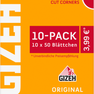 10x10er Pack Zigarettenpapier GIZEH Original