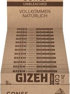 Display GIZEH UNBLEACHED CONES + TIP (3er) (24)