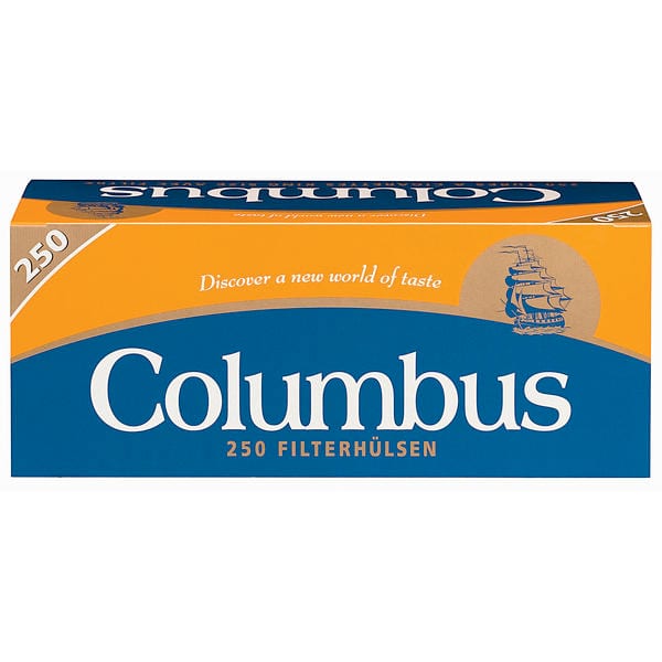 250 Stück Columbus King Size Zigarettenhülsen
