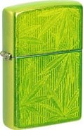 ZIPPO Lurid gelasert Canabis Leaves 60007214