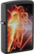 ZIPPO schwarz color Football Player 60007286