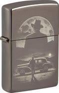 ZIPPO Black Ice Photo Image Vintage Car and Man 60007259