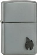 ZIPPO Flat grey Emblem Zippo Flamme 2007967
