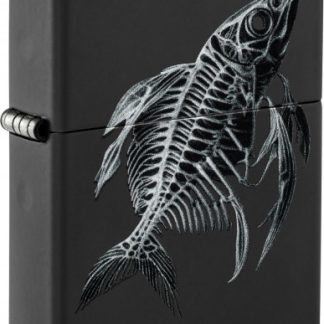 ZIPPO schwarz color Fish Skeleton 60007366