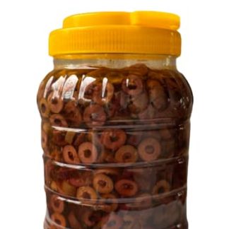 Kalamata Olive GOLDEON in Rings Cut in Brine with Olive Oil Jumbo 181/200 1 kg Net