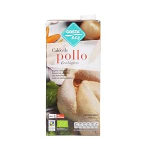 Costa Eco Organic Chicken Broth Costa Eco 1 Litre Pack of 2
